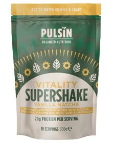 Pulsin 'Vitality' Vanilla Matcha Supershake 6x300g 