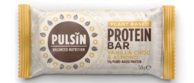 Pulsin vanilla choc & almond protein bar 18 x 50g