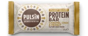 Pulsin caramel choc & peanut protein bar 18 x 50g