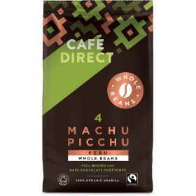 Cafedirect Fair Trade Machu Picchu Organic Beans 750g x6