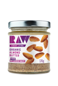 Raw Organic Almond Butter 6x170g