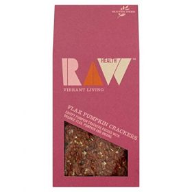 Raw Organic Flax Pumpkin Crackers 8X90g