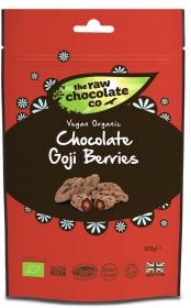 Raw Chocolate Goji Berries 6x125g Pouches