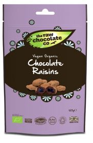 Raw Chocolate Raisins 6x125g Pouches