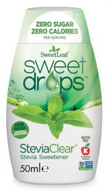 SweetLeaf SteviaClear Sweet Drops 50ml x12