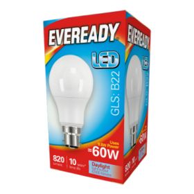 Eveready LED GLS 820LM B22 DAYLIGHT BOXED x5 