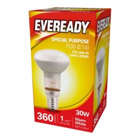 Eveready 30WATT SES R39 LAVA Lamp Reflector x10