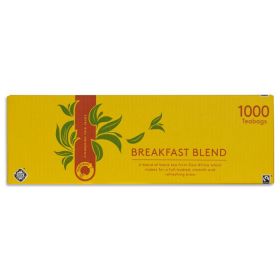 Traidcraft Fairtrade Breakfast Blend 1000 teabags x6