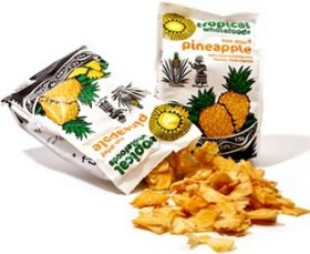 Tropical Wholefoods Fairtrade Organic Sun Dried Pineapple 14x100g