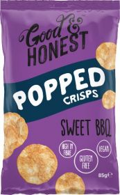 Good & Honest Popped chips sweet BBQ 85g x8