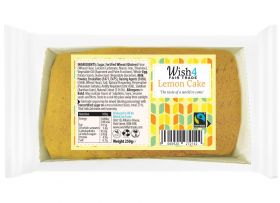 Wish4 Fairtrade Lemon Cake Loaf 250g x8
