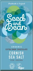 Seed & Bean ORG Dark Cornish Sea Salt Choc 75g x10