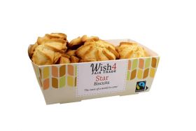 Wish4 Fairtrade Star Biscuits 220g x12