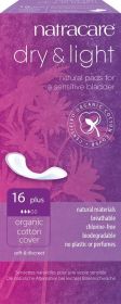 Natracare Dry & Light Inco Pads Plus 16's x6