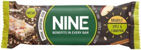 NINE Bar Breakfast Apple & Cinnamon (No Sesame) 50g x16