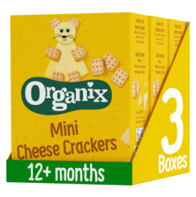 Organix Mini Cheese Crackers 80g x3