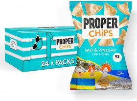 Properchips Salt & Vinegar Lentil Chips 20g x24