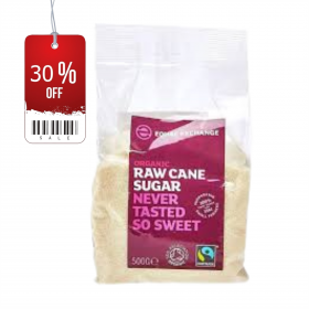 DAMAGED - Equal Exchange Organic & Fairtrade Raw Cane Sugar 500g x10