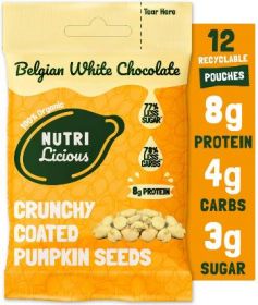 Nutri White Chocolate Coated Pumpkin Seeds 30g x12