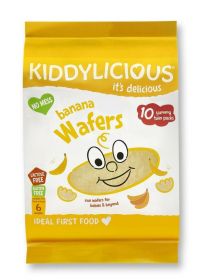 Kiddylicious Banana Wafers Maxi Bag (10s) 40g x4