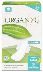 Organ(y)c Sanitary Pads Extra and Overnight Pads 10 x 12 (GOTS certified)