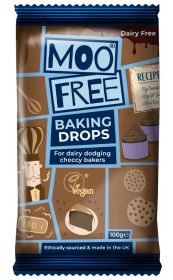 Moo Free Baking Drops Milk Chocolate Style 100g x10