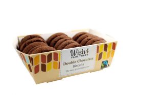 Wish4 Fairtrade Double Chocolate Biscuits 220g x12