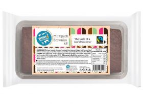 Wish4 Fairtrade Chocolate Brownie x8