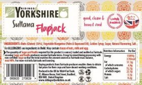 Ridings Sultana Flapjacks 75g x24 BBE 07/07/2025