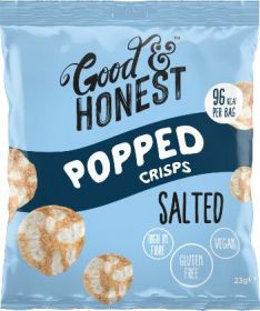 Good & Honest Popped chips sea salt 23g x24