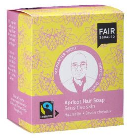 Fair Squared Hair Soap (Apricot) Sensitive Scalp (includes cotton soap bag) 8 x 80g