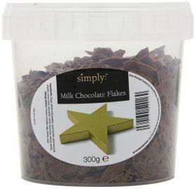 Simply Milk Chocolate Flake Topping 4 x 300g