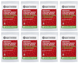 Equal Exchange ORG Italian Roast Coffee Beans 200g x8