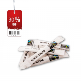 DAMAGED - Fairtrade White Sugar Sticks 1000's