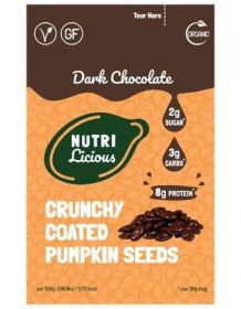 Nutri Dark Chocolate Coated Pumpkin Seeds 30g x12