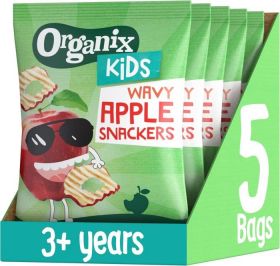 Organix Wavy Apple Snackers 15g x5