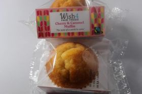 Wish4 Fairtrade Cherry and Caramel Muffins 50g x12