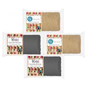 Wish4 Fairtrade Blondie & Brownie Mix 50g x24