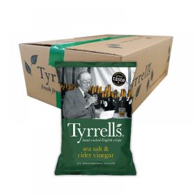 Tyrrells Crisps Sea Salt & Vinegar 40g x24