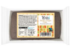 Wish4 Fairtrade Ginger Cake Loaf 250g x8