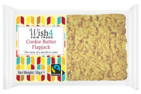 Wish4 Fairtrade Cookie Butter Flapjacks 50g x24