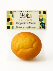 Wish4 Fairtrade Lemon and Poppy Seed Muffins 50g x12