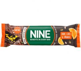 CLEARANCE - NINE Dark Choc & Orange Zest 40g x20 - BBD 03/04/23