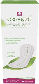 Organ(y)c - Pantyliners flat Extra Long -100% organic cotton 12 x 20 (GOTS certified)