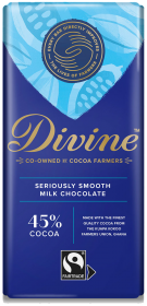 Divine FT High Cocoa 45% Milk Chocolate 90g x15