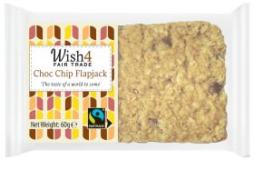 Wish4 Fairtrade Chocolate Chip Flapjack 90g x24