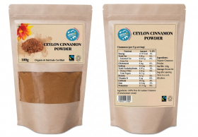 Wish4 Fairtrade Ceylon Cinnamon Powder Organic And Fairtrade 100g