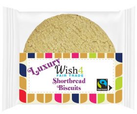 Wish4 Fair trade individual Shortbread Biscuits 70g x24