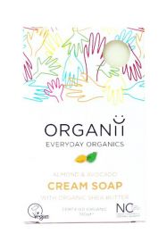 Organii Cream Soap Almond & Avocado Org (NCS) 12 x 100g