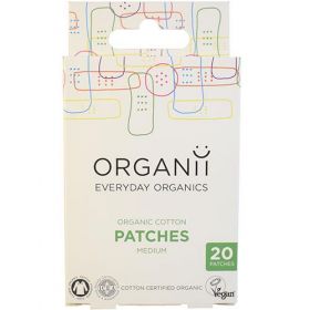 Organii Organic Cotton Patches  (6 x 20 pieces) 7 x 2cm